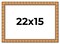 22x15 Modern Bamboo Picture Frame with UV-Resistant Acrylic & Acid Free Backing, Available in 5 Finishes - Gold, Silver, Brown, Black, and Natural